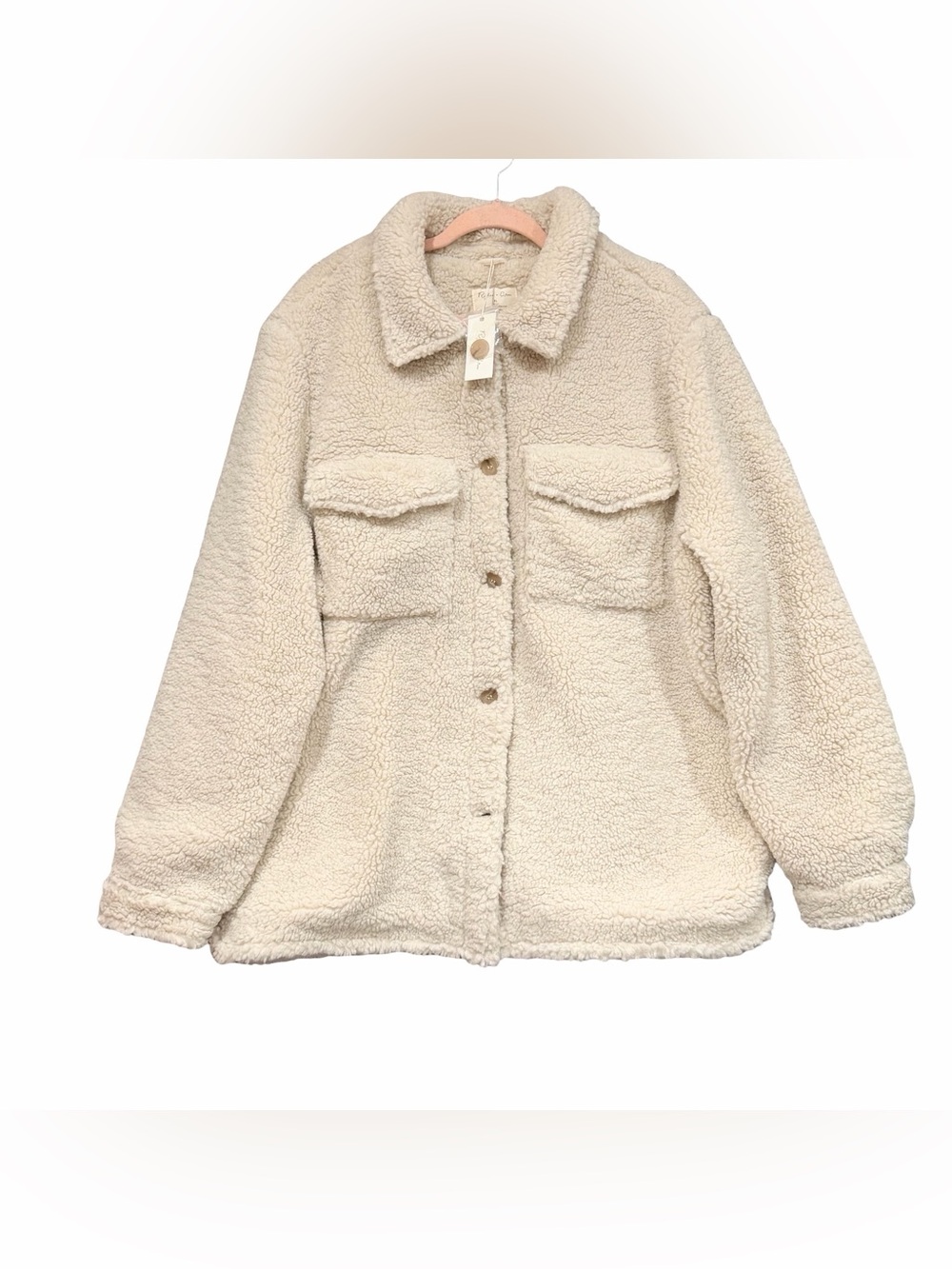 Rylee + Cru Women’s Natural Shearling Chore Coat